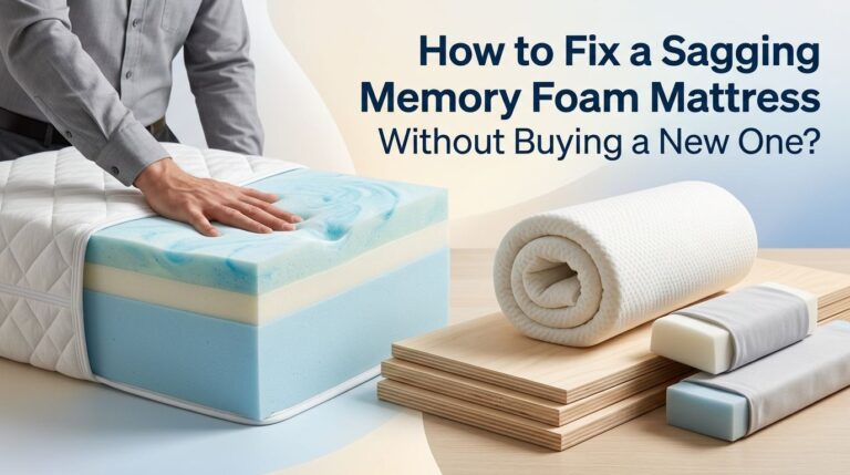 How to Fix a Sagging Memory Foam Mattress Without Buying a New One?