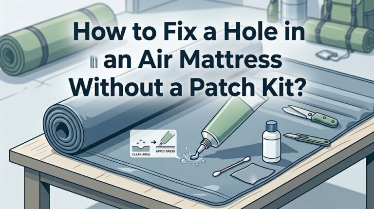 How to Fix a Hole in an Air Mattress Without a Patch Kit?