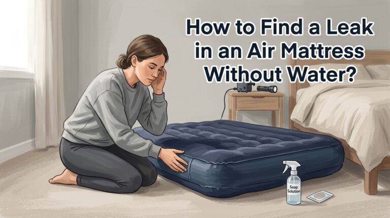 How to Find a Leak in an Air Mattress Without Water?
