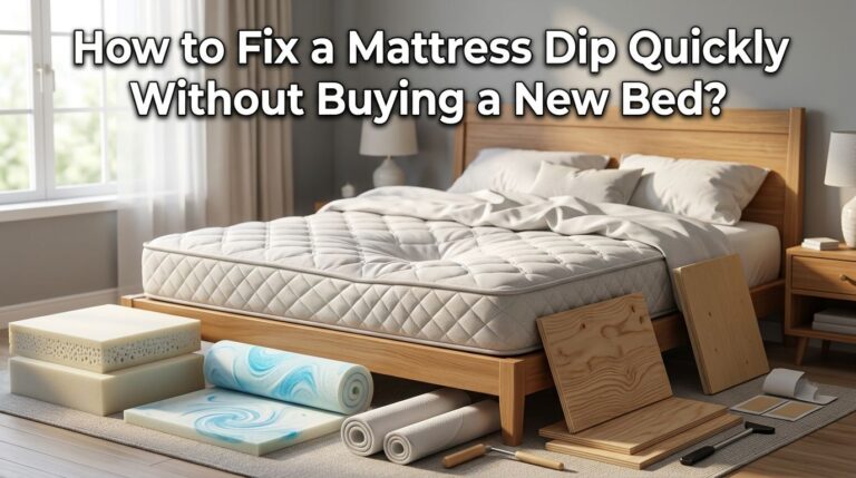 How to Fix a Mattress Dip Quickly Without Buying a New Bed?