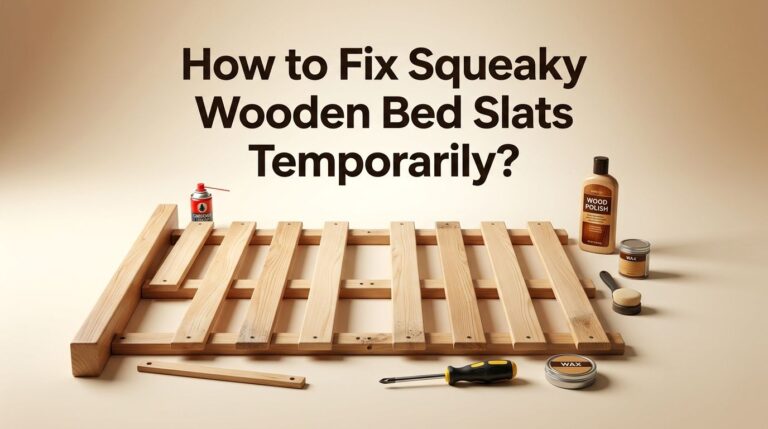 How to Fix Squeaky Wooden Bed Slats Temporarily?