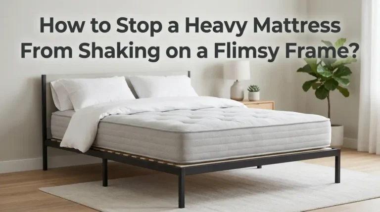 How to Stop a Heavy Mattress From Shaking on a Flimsy Frame?