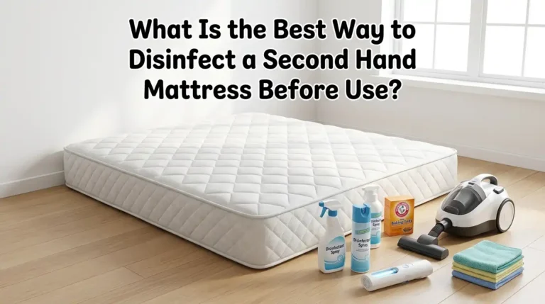 What Is the Best Way to Disinfect a Second Hand Mattress Before Use?
