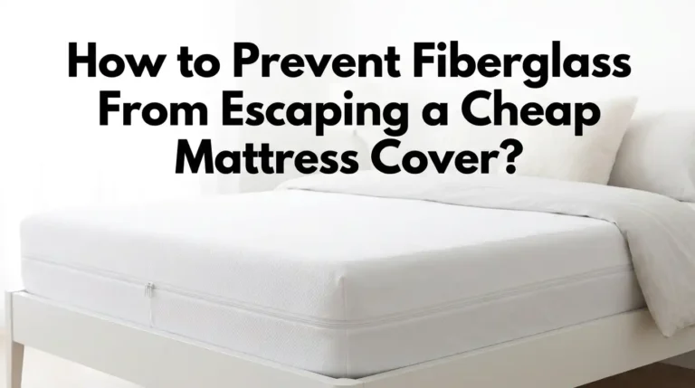 How to Prevent Fiberglass From Escaping a Cheap Mattress Cover?