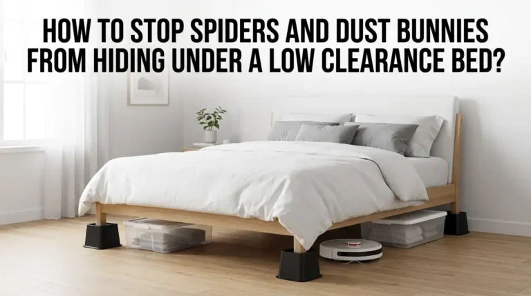 How to Stop Spiders and Dust Bunnies From Hiding Under a Low Clearance Bed?