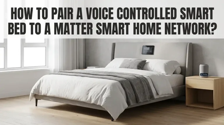 How to Pair a Voice Controlled Smart Bed to a Matter Smart Home Network?