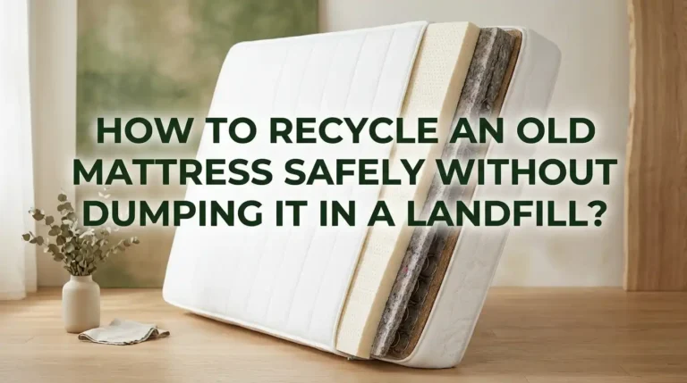 How to Recycle an Old Mattress Safely Without Dumping It in a Landfill?