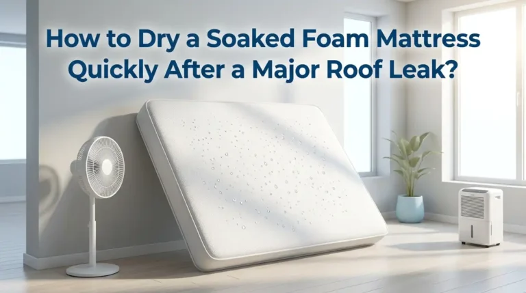 How to Dry a Soaked Foam Mattress Quickly After a Major Roof Leak?