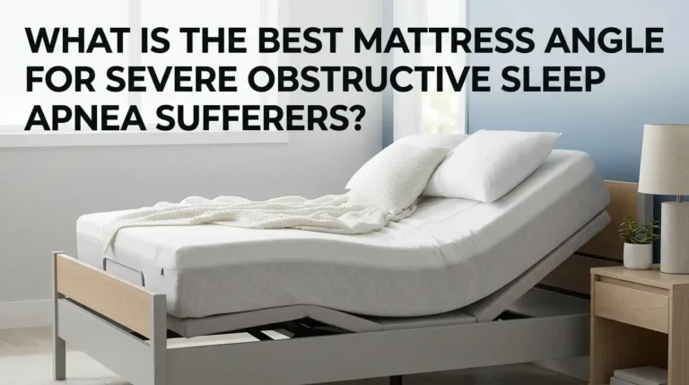 What Is the Best Mattress Angle for Severe Obstructive Sleep Apnea Sufferers?