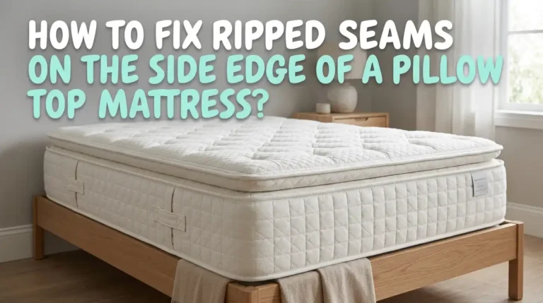 How to Fix Ripped Seams on the Side Edge of a Pillow Top Mattress?