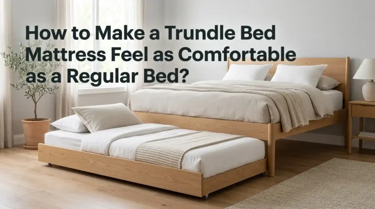 How to Make a Trundle Bed Mattress Feel as Comfortable as a Regular Bed?