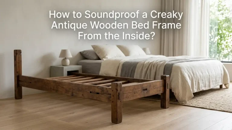 How to Soundproof a Creaky Antique Wooden Bed Frame From the Inside?
