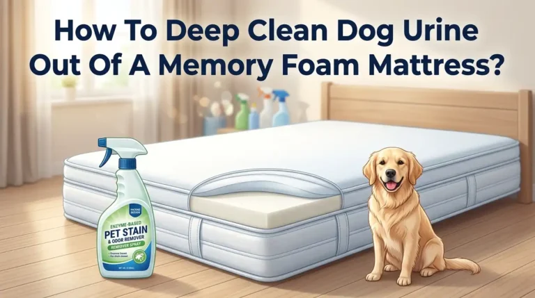 How To Deep Clean Dog Urine Out Of A Memory Foam Mattress?