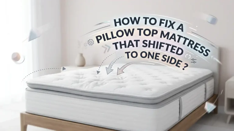 How To Fix A Pillow Top Mattress That Shifted To One Side?