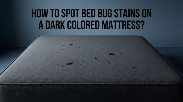 How To Spot Bed Bug Stains On A Dark Colored Mattress?