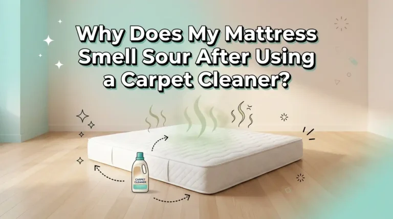 Why Does My Mattress Smell Sour After Using a Carpet Cleaner?