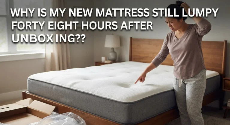 Why Is My New Mattress Still Lumpy 48 Hours After Unboxing?