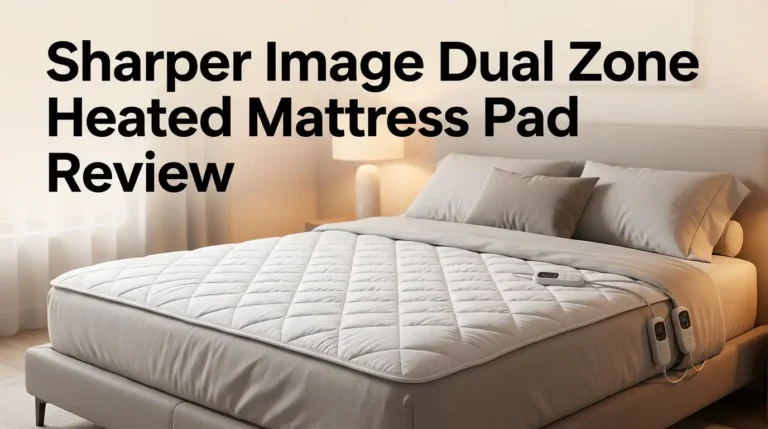Sharper Image Dual Zone Heated Mattress Pad Review 2026